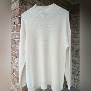 Talbots Cream Lambswool Blend Sweater